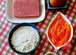 西葫芦胡萝卜夹心饼的做法图解2