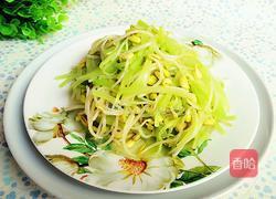 黄豆芽炒莴笋的做法图解6