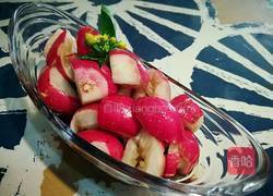 爽口萝卜的做法图解4