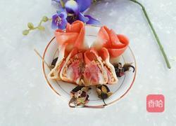 玫瑰花煎饺的做法图解2