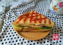 豆沙土司三明治的做法图解11