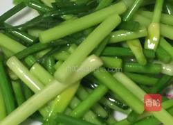 蒜苔炒猪颈肉的做法图解3