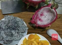 火龙芒果椰汁西米露的做法图解3