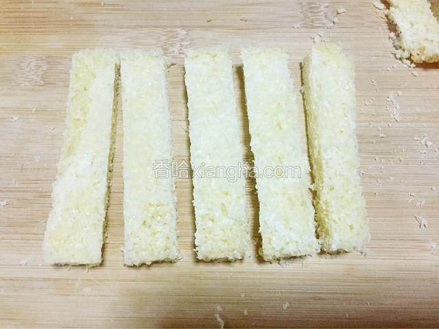 再切成小条