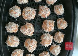 翡翠糯米丸子的做法图解3