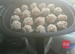 翡翠糯米丸子的做法图解4