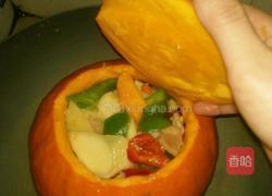 南瓜盅的做法图解3