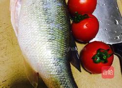 葱香茄汁焖鲈鱼的做法图解3