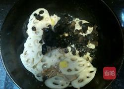 莲藕木耳炒肉片的做法图解10