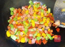 彩蔬炒饭的做法图解6