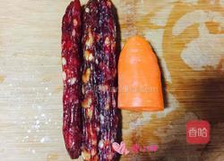 雪菜香肠焖饭的做法图解2