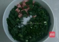 韭菜火腿鸡蛋饼的做法图解2
