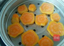豆沙红薯糯米饼的做法图解2