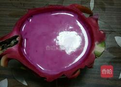 火龙果牛奶布丁的做法图解6