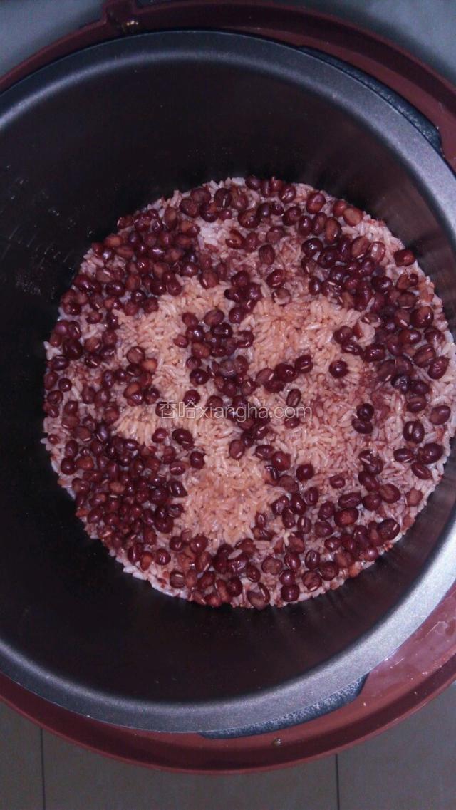 焖好的红豆饭