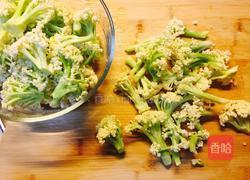 小炒培根菜花的做法图解2