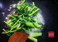 咸鸡肉炒芥菜的做法图解6