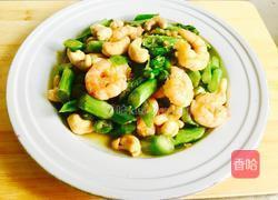 芦笋腰果炒虾仁的做法图解16