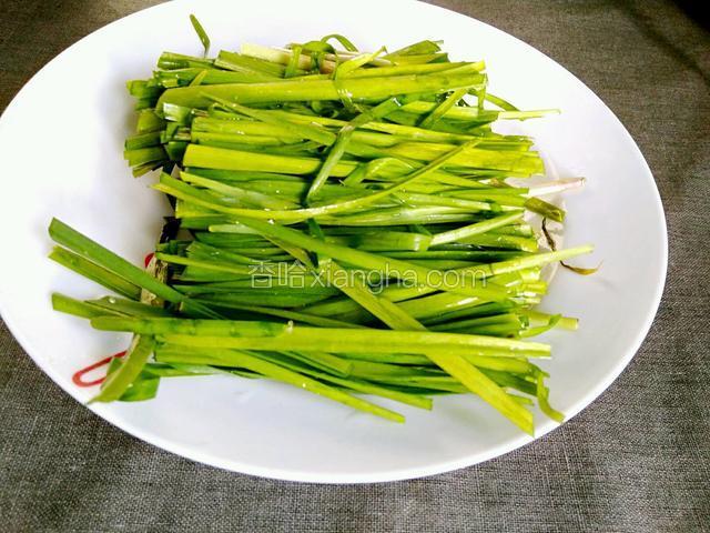 韭菜洗净切段
