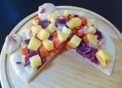 萌猫菠萝紫薯披萨
