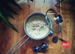 奶油蘑菇意面的做法图解4