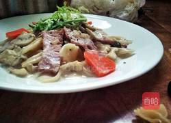 奶油蘑菇意面的做法图解5