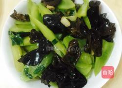 素炒泥蒿木耳的做法图解12