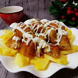 菠萝油条虾的做法[图]
