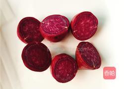 紫薯葡萄的做法图解2