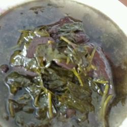 树头菜煮猪血的做法[图]