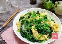 菠菜粉丝炒鸡蛋的做法图解8