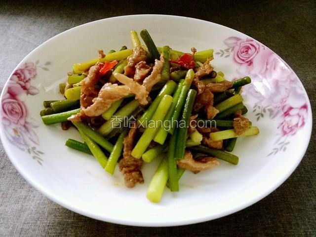 蒜苗肉丝