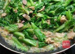 生菜炒肉的做法图解4