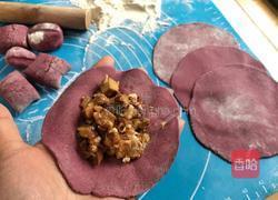 紫薯香干肉包的做法图解8