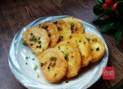 香煎小葱鸡蛋馒头片的做法图解8