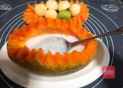 椰汁木瓜蒸燕窝的做法图解8