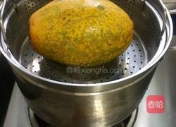 椰汁木瓜蒸燕窝的做法图解7