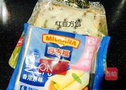 芝士红豆吐司三明治的做法图解1