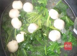 菠菜鱼丸汤的做法图解5