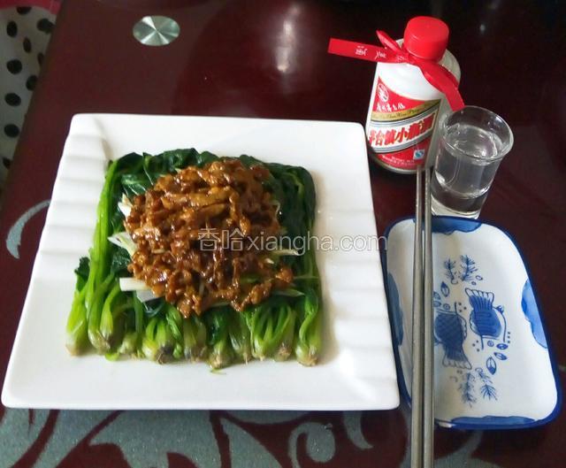 肉丝菠菜