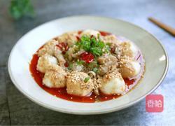 快手凉拌菜之芝麻酱拌墨鱼丸的做法图解7