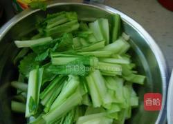 肉末粉丝小白莱的做法图解5