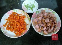 山芥梗炒饭的做法图解2