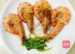 香煎美极斑节虾的做法图解15