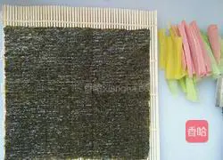 Illustration of how to make sushi 2