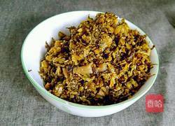 腊肉腌菜炒香椿的做法图解3
