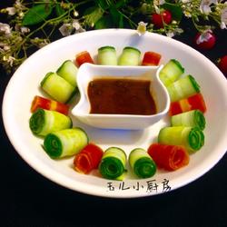 彩蔬沾酱的做法[图]