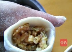 雪菜笋梢猪肉塌饼(独家料理)的做法图解9