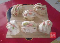 火腿葱花椒盐花卷的做法图解1