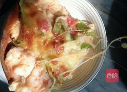 大虾蔬菜披萨的做法图解12